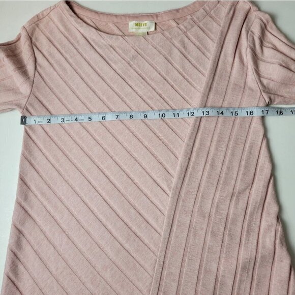 Maeve by Anthropologie Brushed Knit Long Sleeve Top Pink S - Picture 8 of 12
